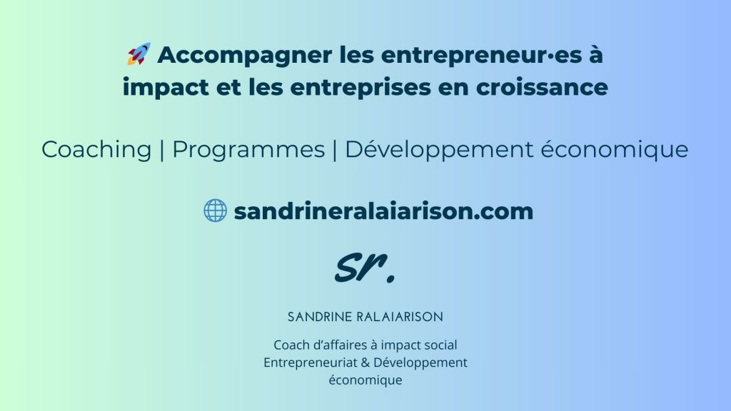 Accompagner l'entrepreneur et les entreprises en croissance